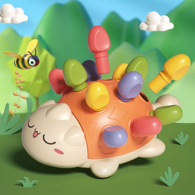 ĐỒ CHƠI THANH RÚT HÌNH CON NHÍM KÍCH THÍCH SỰ CHÚ Ý CHO BÉ