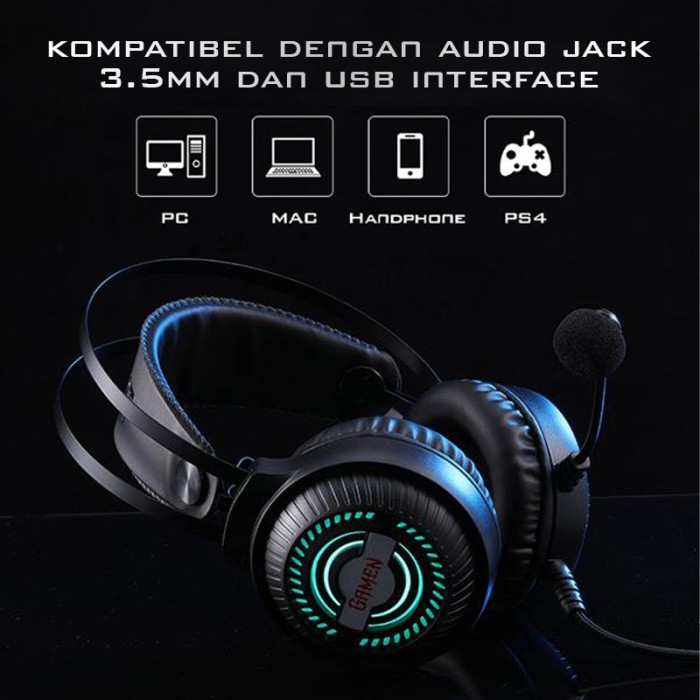 Dây Cáp Âm Thanh Có Đèn Led Rgb Đầu Vào 3.5mm Cho Gamen Gh2100 | BigBuy360 - bigbuy360.vn