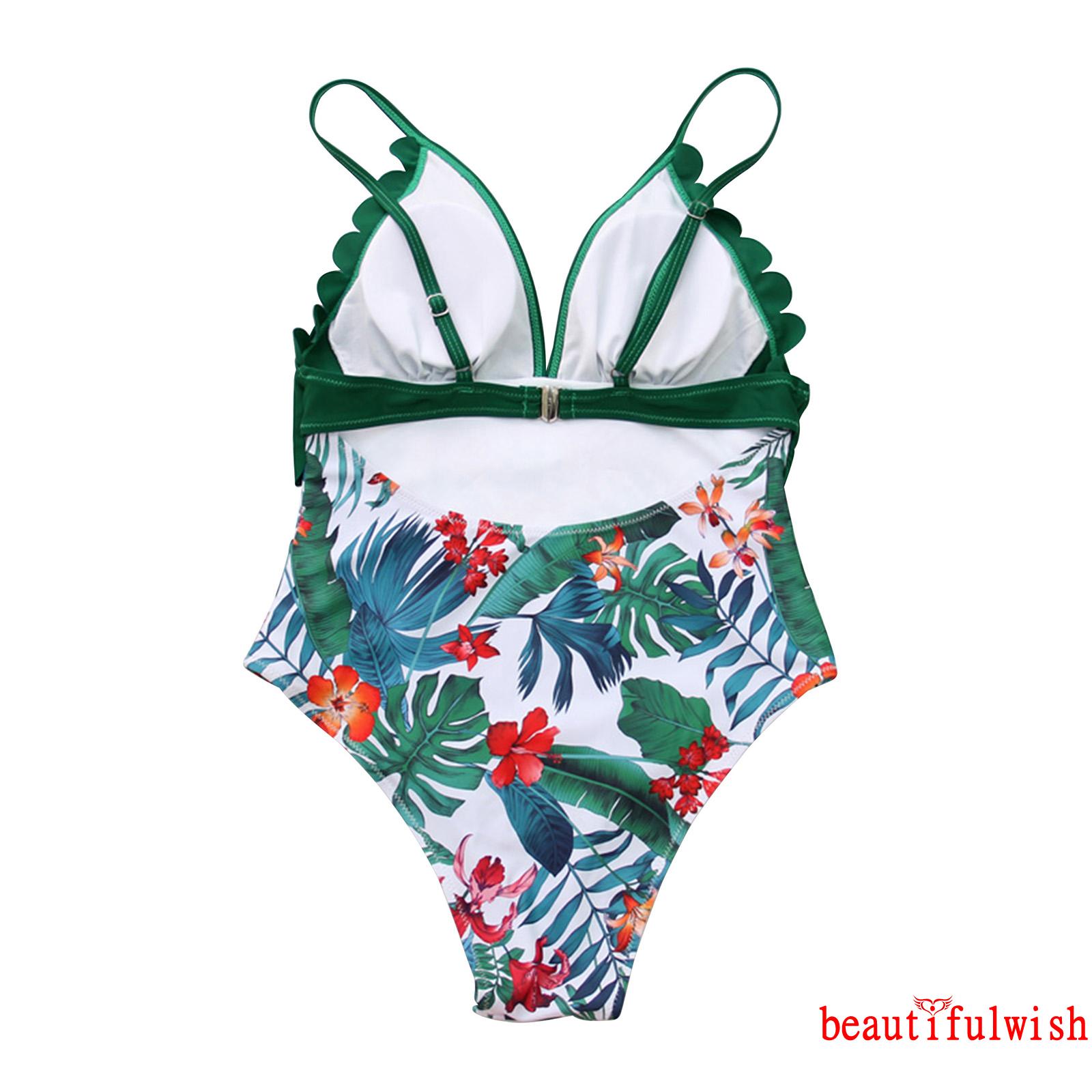 Đồ Tắm Một Mảnh In Họa Tiết Cây Xanh Quyến Rũ Dành Cho Nữ | BigBuy360 - bigbuy360.vn