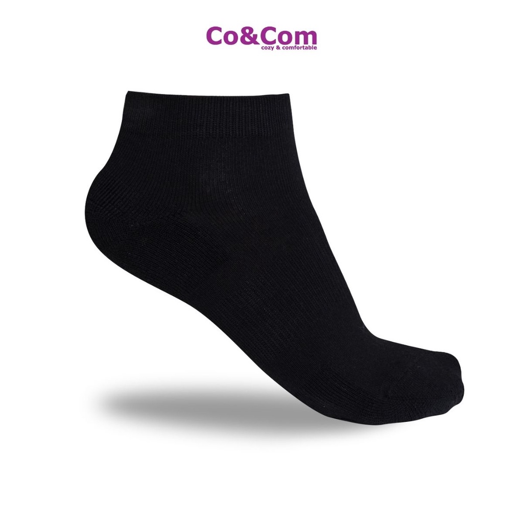Tất Nam Cổ Trung Cao Cấp Chống Hôi Chân Co&amp;Com Gót Lót Lông Khử Mùi Chống Trượt DPTN02