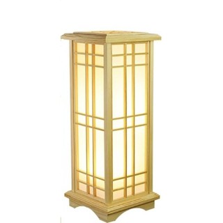 Đèn gỗ Nhật/Trụ đèn khung gỗ phong cách Nhật 60cm
