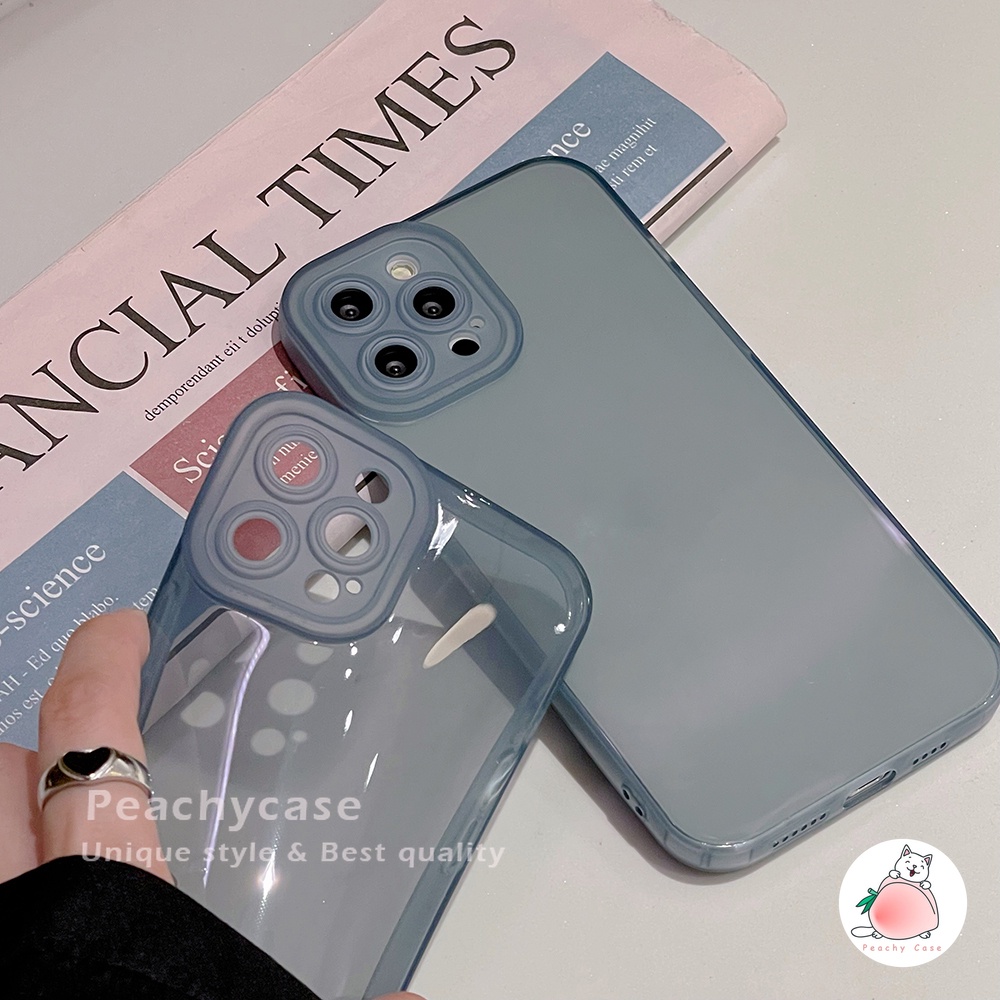 Ốp điện thoại TPU mềm trong suốt màu trơn đơn giản cho iPhone 13 12 11 Pro Xs Max Xr X 7 8 Plus iPhone13 Pro