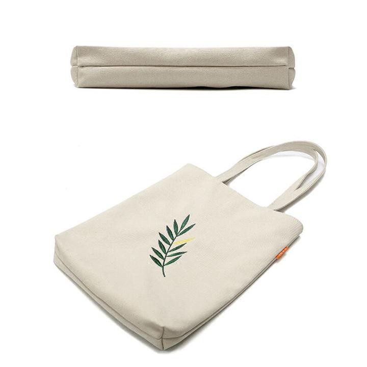 [HÀNG LOẠI 1] Túi tote vải bố đựng đồ canvas đi học đi làm kiểu mới in hình lá liễu