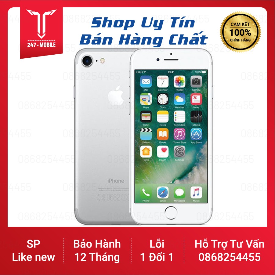 Điện Thoại Iphone 7 Quốc Tế 32GB Mất Vân Mới 99% Bảo Hành 1 Đổi 1