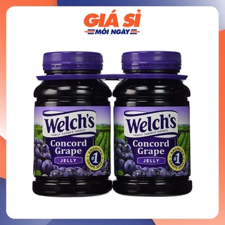 2 hộp mứt nho welch's concord grape jelly 850g date 03/2023