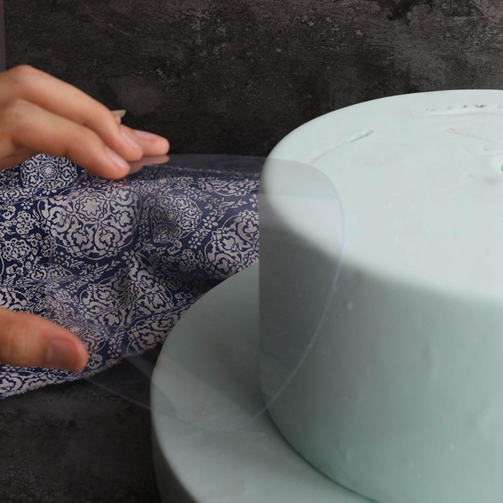 SOMEDAYZL Dụng Cụ Làm Phẳng Mặt Bánh Kem Bằng Nhựa Trong Suốt DIY