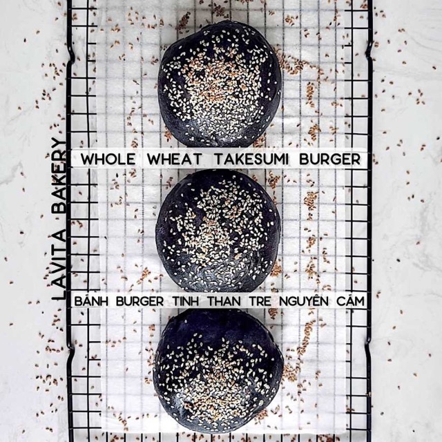 Burger Tinh Than Tre Nguyên Cám  - Takesumi Whole Wheat Burger