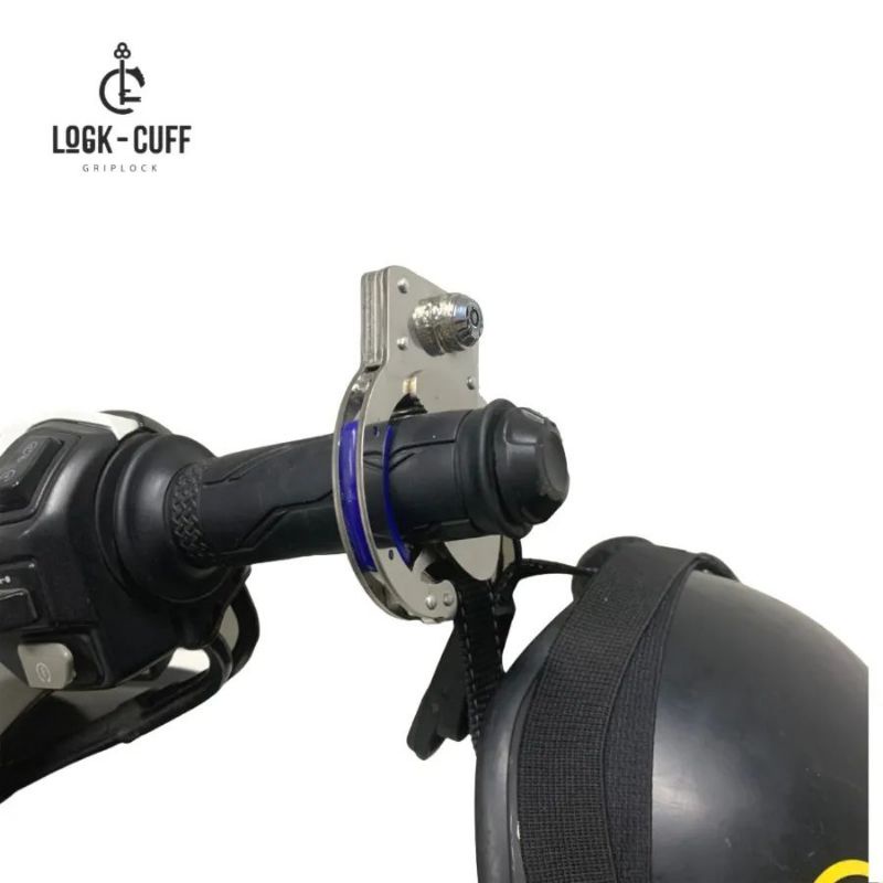 KHÓA XE MÁY CHỐNG TRỘM LOCK CUFF CÓ VIỀN BẢO VỆ - THÉP KHÔNG GỈ CAO CẤP
