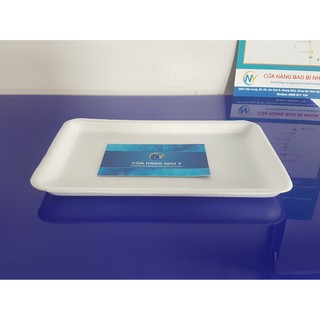 Combo 100 chiếc Khay mỏng xốp đựng hoa quả ( K007 mỏng )