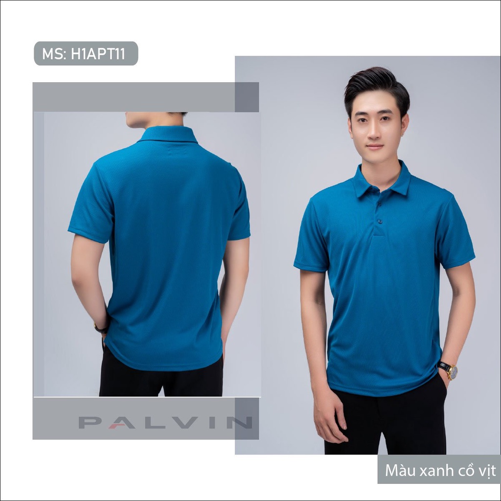 Áo Polo nam PALVIN  cao cấp chất xịn dệt bo dày dặn chuẩn form áo thun cổ bẻ tay ngắn_H1APT11 | BigBuy360 - bigbuy360.vn