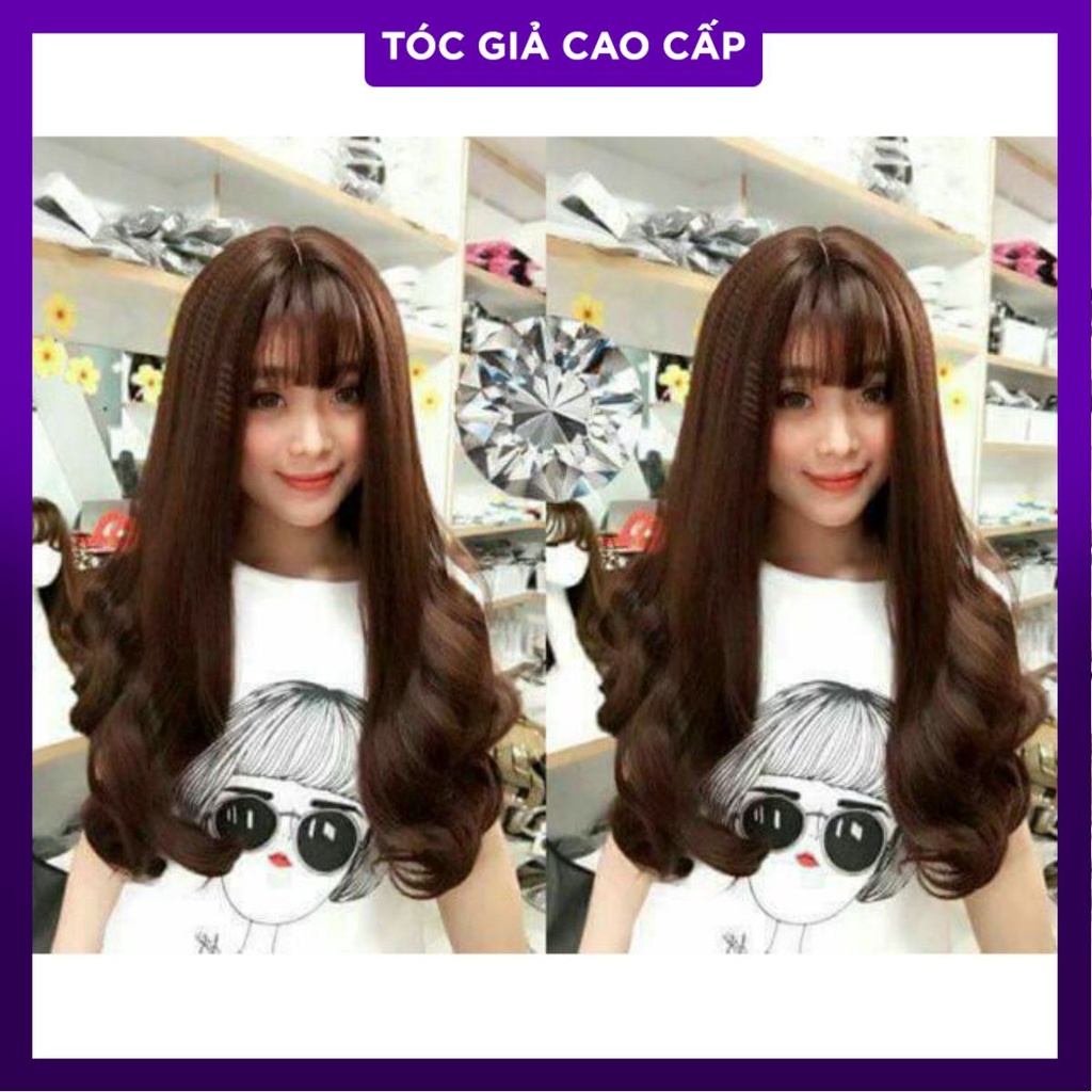 Tóc giả cao cấp socola