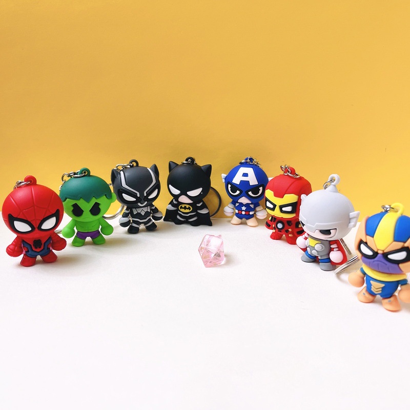 1 Móc khóa nhân vật siêu anh hùng cute cho cặp đôi