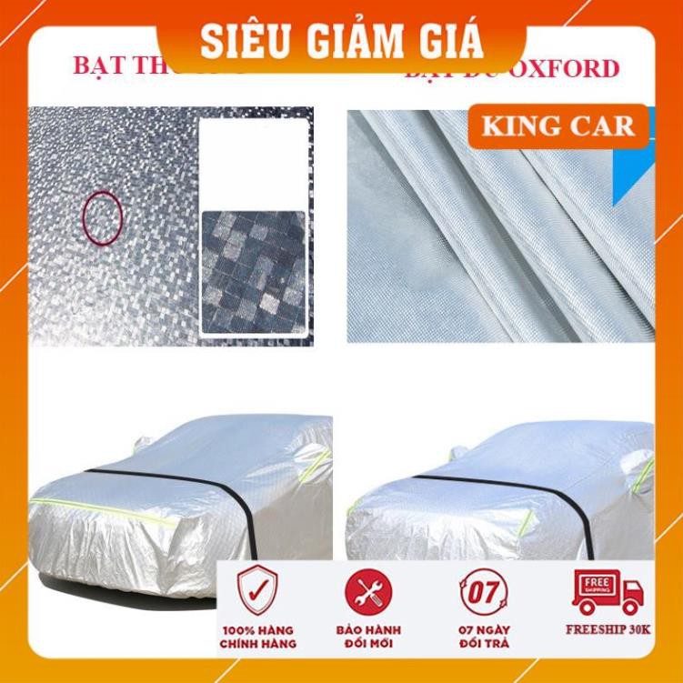 Bạt phủ ô tô vải dù Oxford siêu bền xe ô tô 4 -7 chỗ, áo phủ xe ô tô - có bảo hành - Shop KingCar