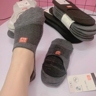 Tất vớ lười mắt cá chân dành cho nam COMBO 5 ĐÔI cotton co giãn kháng khuẩn khử mùi thoáng khí