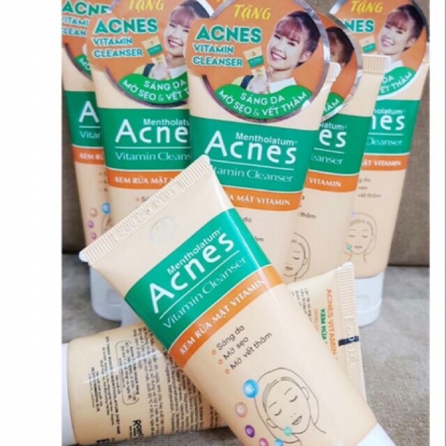 Sữa rửa mặt Acnes Vitamin Cleanser ( 100g)