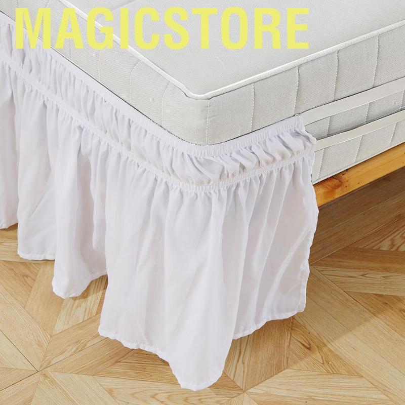 Váy giường vải polyester phối tua mềm mại thông thoáng