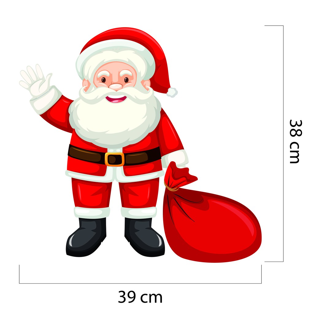 Decal Dán Trang Trí Noel Mã NE02 - Giấy Dán Cửa Kính Văn Phòng Noel Mới Nhất Năm 2021 Tại Azsticker