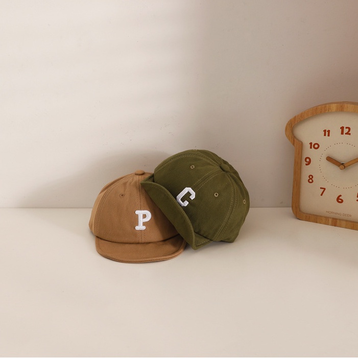 Mũ Lưỡi Trai Vành Mềm Thêu Chữ Đơn Giản Thời Trang Mùa Hè Cho Bé