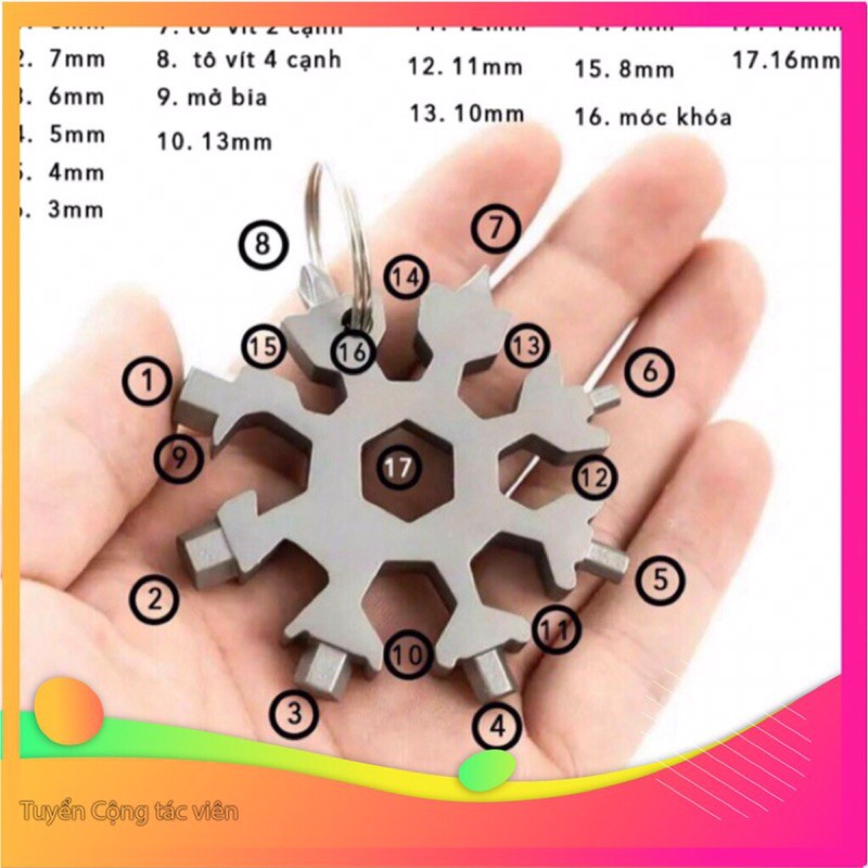 móc khoá đa năng 16 tu vít