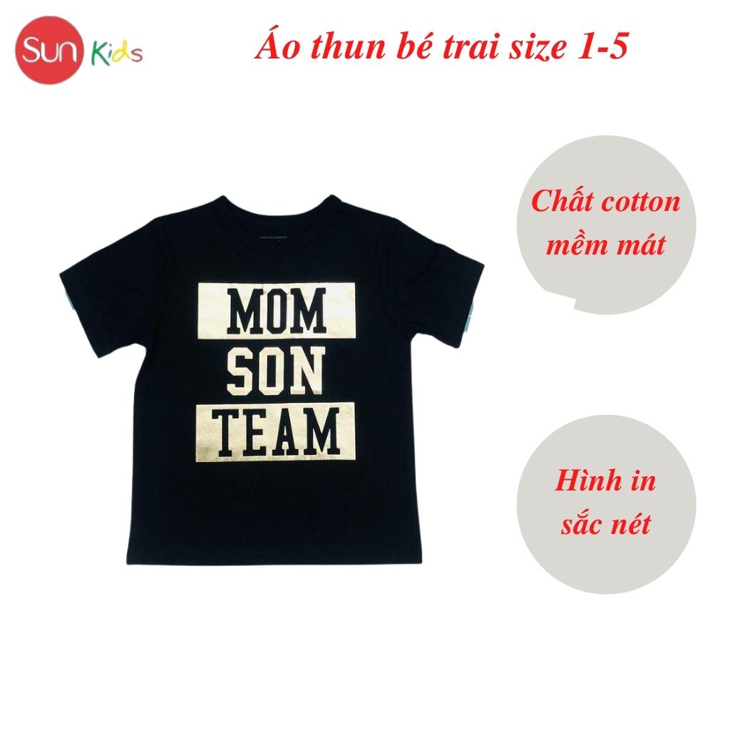 Áo thun bé trai xuất xịn, áo phông cho bé trai, chất cotton, size 1-5 tuổi - SUNKIDS