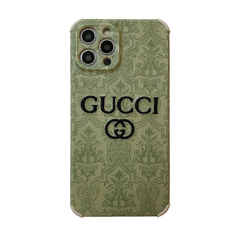 Ốp điện thoại TPU mềm in logo Gucci cao cấp dành cho IPHONE 12/7/8/SE2/7 PLUS/8 PLUS/X/XS