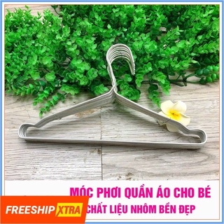 Set 10/20/30 móc nhôm phơi đồ trẻ em