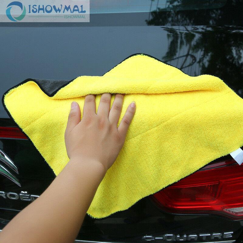 Khăn Lau Xe Hơi Mềm Mại Màu Vàng