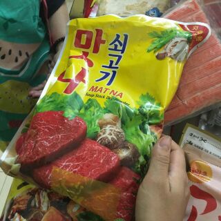 (Combo) 10 gói hạt nêm vị bò Han Quốc + 1 gói ớt vẩy Noongwo 500gr