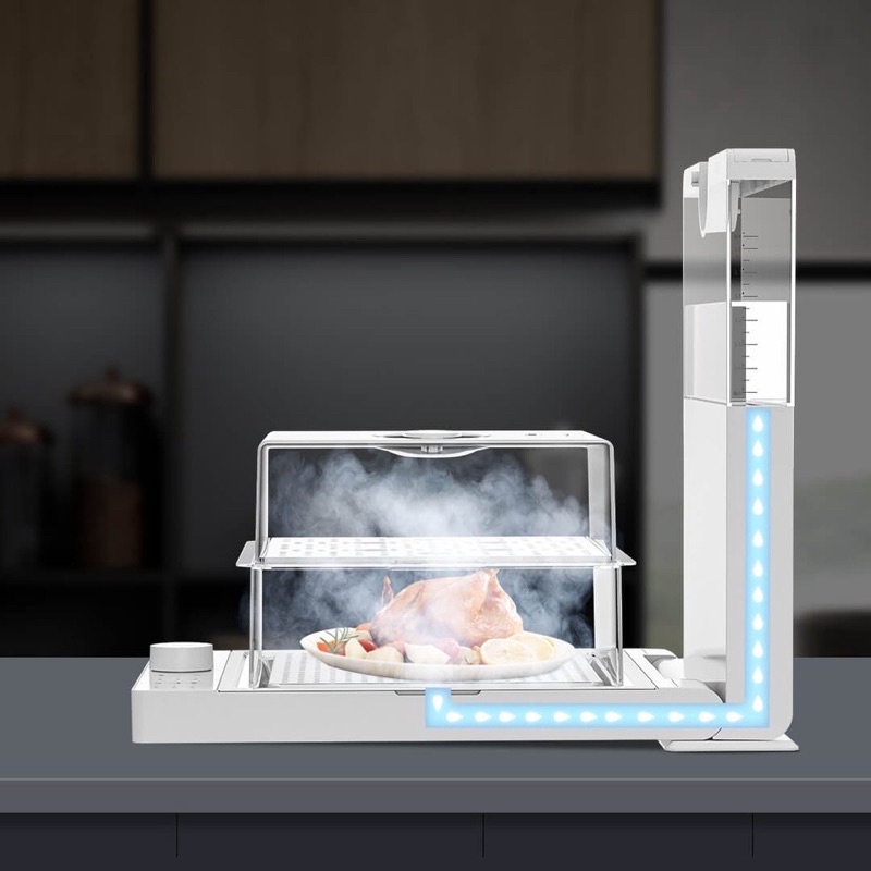 Nồi Hấp Điện 3 Tầng Zhenmi Z1 Nồi Hấp Đa Năng Dung Tích 10L Công Suất 1500W - Hàng Chính Hãng