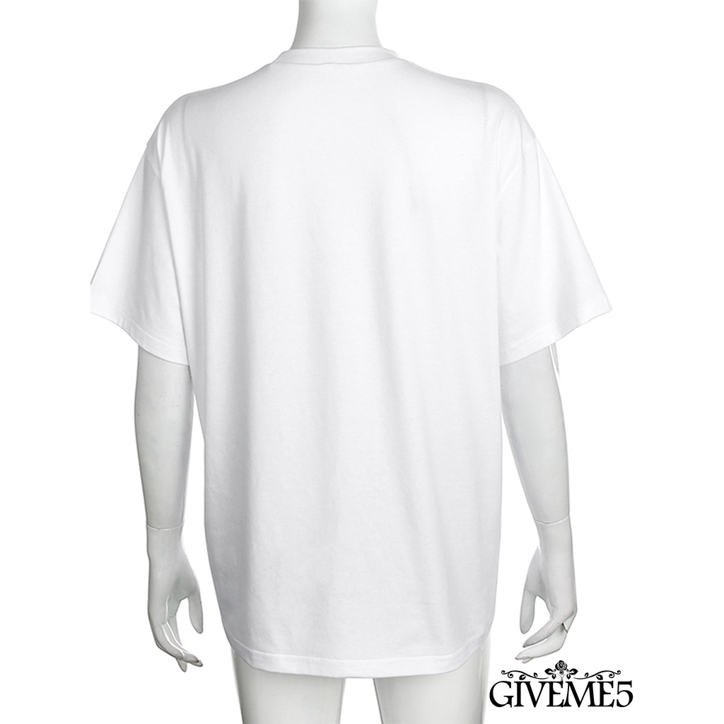 Áo Thun Nữ Tay Ngắn Cổ Tròn In Hình Rồng Thời Trang