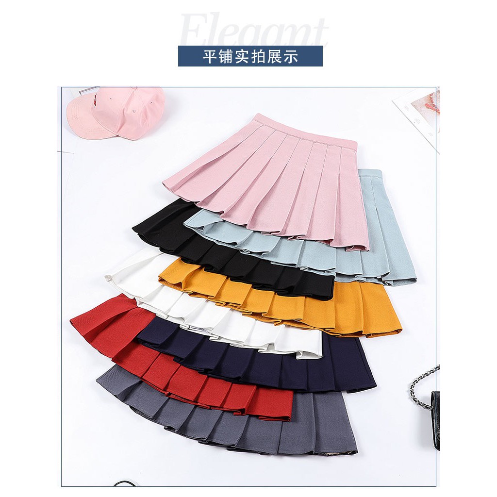 Chân váy xếp li Tennis Skiry chữ A dáng ngắn cạp chun hàng #QCCC | BigBuy360 - bigbuy360.vn