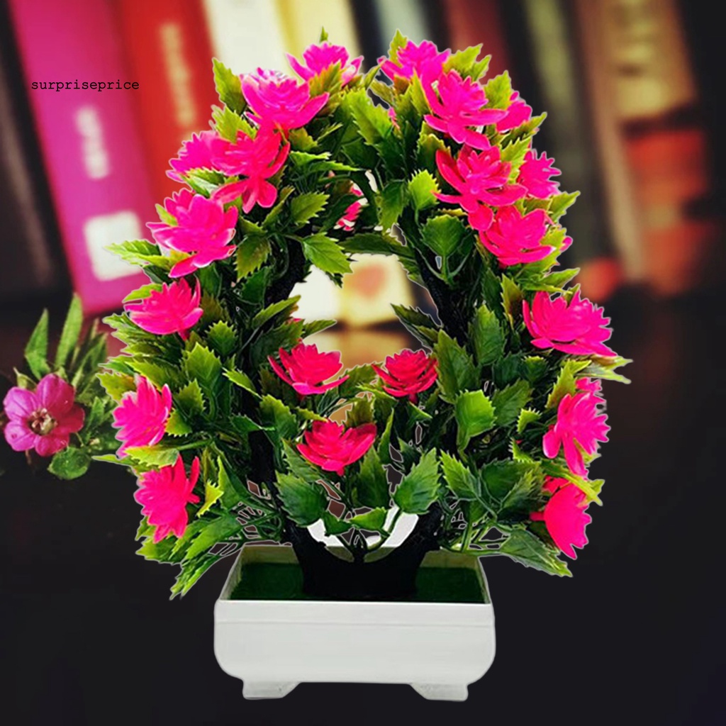 Chậu cây cảnh nhân tạo bằng nhựa chống tia UV giống thật độc đáo