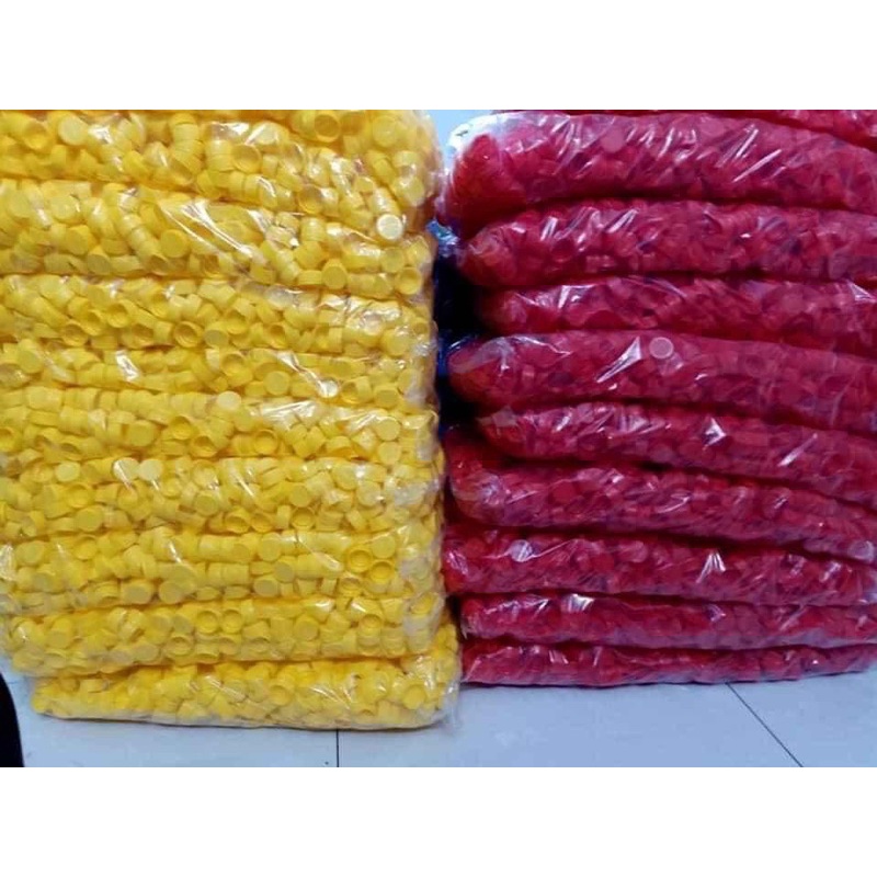 Nắp chai đủ màu 100 nắp, thủ công mầm non