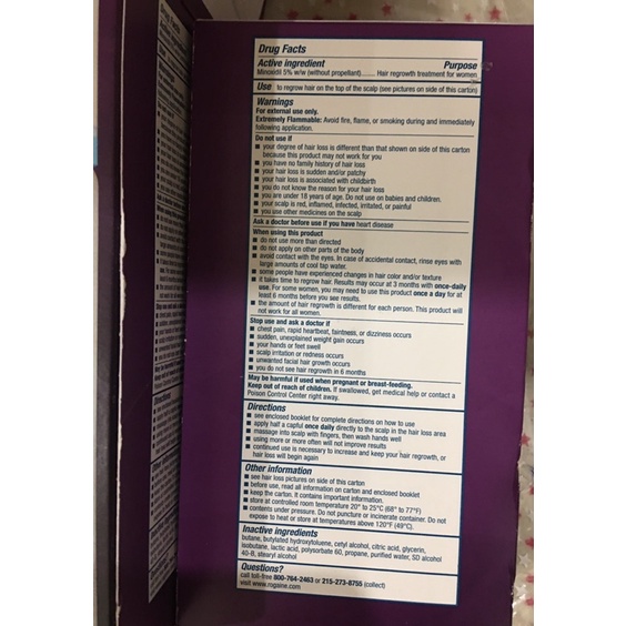 Kem mọc tóc cho nữ Rogaine Hair Regrowth Treatment Foam