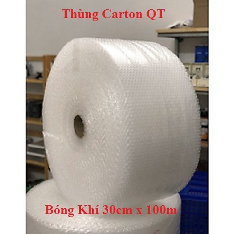 Cuộn bong bóng khí Khổ 30cm x 100m chống sốc gói hàng giá rẻ