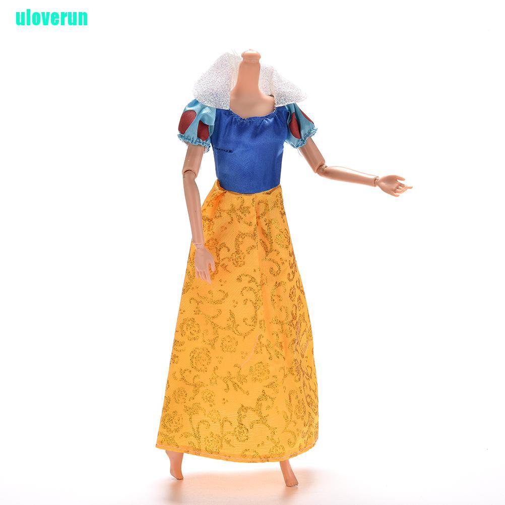 1 Đầm Dự Tiệc In Hình Bạch Tuyết Cho Búp Bê Barbies 11 &quot;