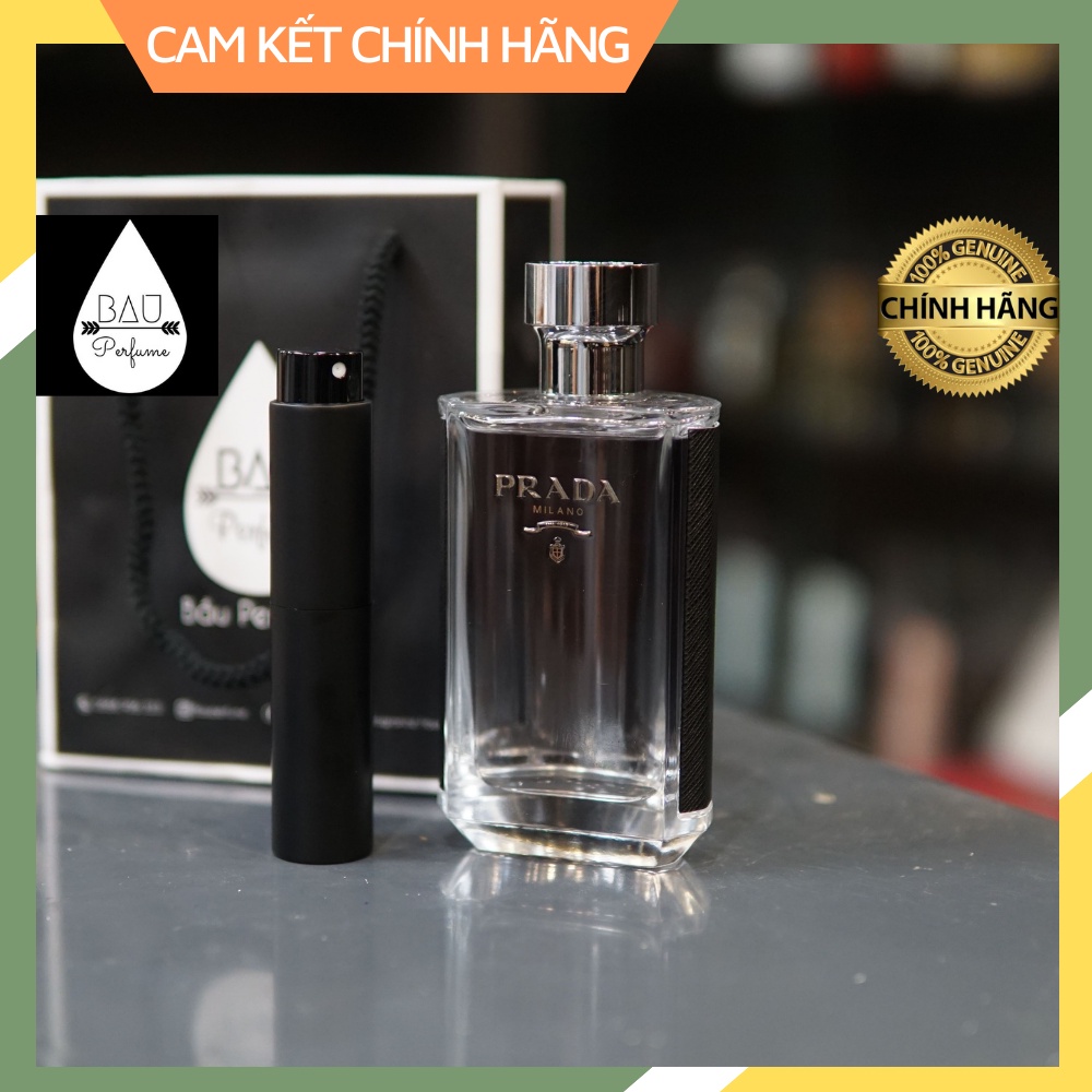 Mẫu dùng thử nước hoa chính hãng prada l'homme_10ml - 20ml - 30ml