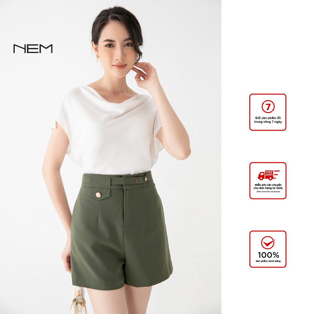 Quần short nữ thiết kế phong cách trẻ trung NEM Fashion Q50362