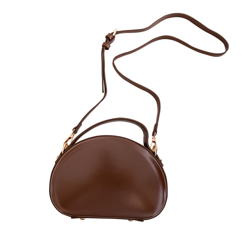 Túi Đeo Chéo Cứng Màu Trơn Phong Cách Hàn Quốc Thời Trang Cho Nữ 2021