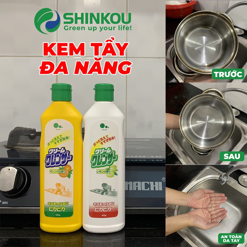 Kem Tẩy Rửa (xoong, nồi, gạch men, đồ inox,...) Đa Năng SHINKOU - Sản phẩm Nhật Bản