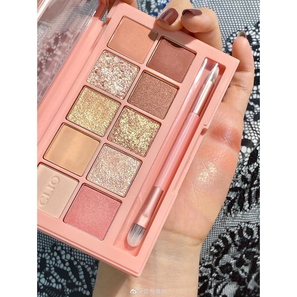 Bảng phấn mắt Clio Pro Eye Palette 10 mắt lì nhũ xinh, bám màu siêu tốt chính hãng Halomi | BigBuy360 - bigbuy360.vn