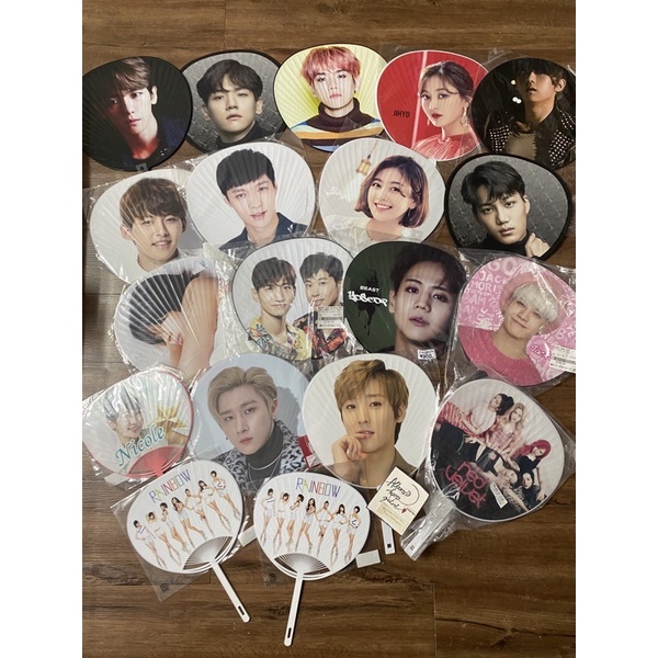 Got7 Twice Seven Exo Monsta x Beast Red velvet Japan offical Goods: Quạt cầm tay Big size như hình.