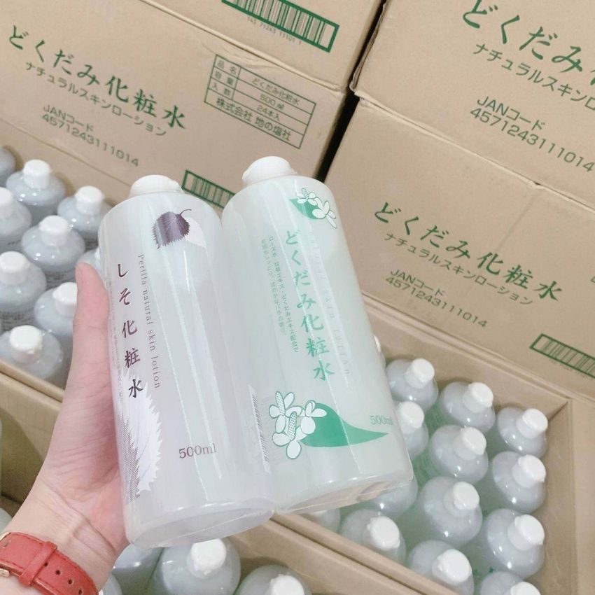 Nước hoa hồng lotion toner diếp cá tía tô giảm mụn Dokudami Nhật Bản