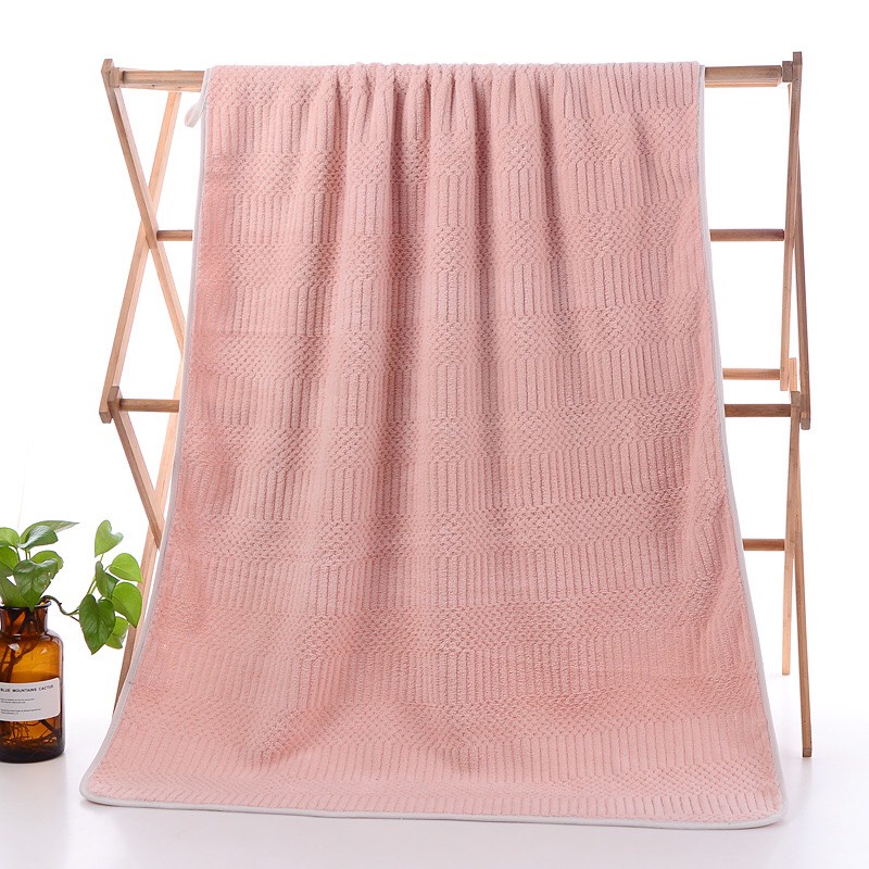 Khăn Tắm Thông hơi, Khăn tắm Lông Cừu Xuất Hàn Cao Cấp Size Lớn 70 x 140cm, Siêu thấm hút nước, mềm mịn