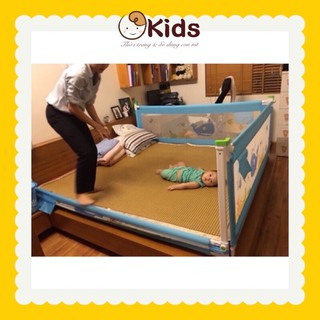 Thanh Chắn Giường Okids Cao cấp Loại Trượt mẫu mới nhất 2021 siêu chắc chắn bảo vệ an toàn cho bé