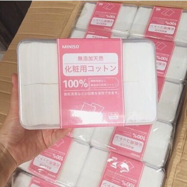 BÔNG TẨY TRANG MINISO NHẬT BẢN 1000 miếng | BigBuy360 - bigbuy360.vn