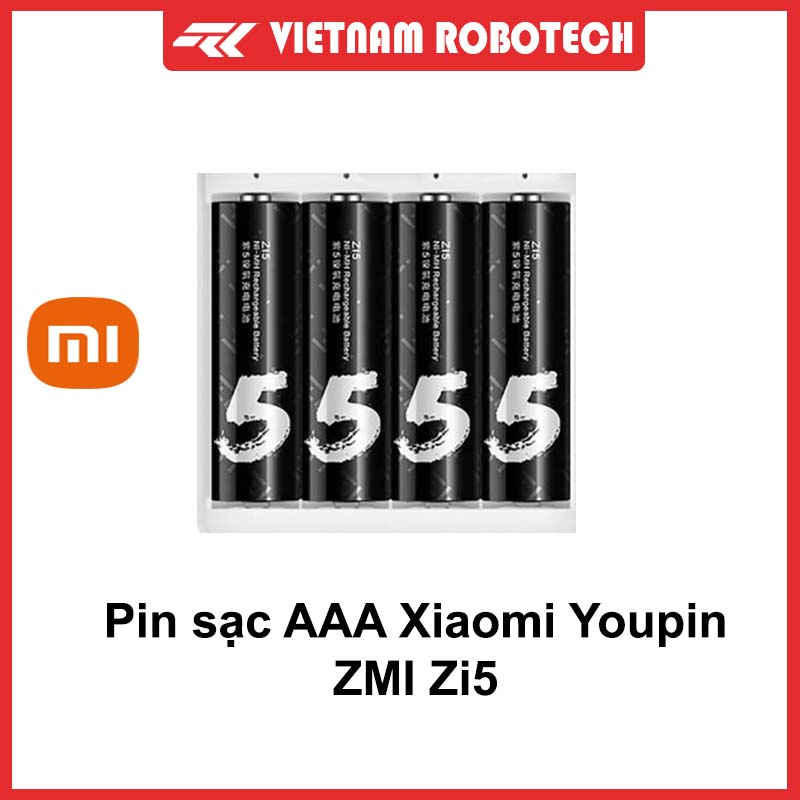 Pin sạc Xiaomi Youpin ZMI AA Zi5 AA511 sạc 1500 lần /AA512 sạc 800 lần - VietNam Robotech