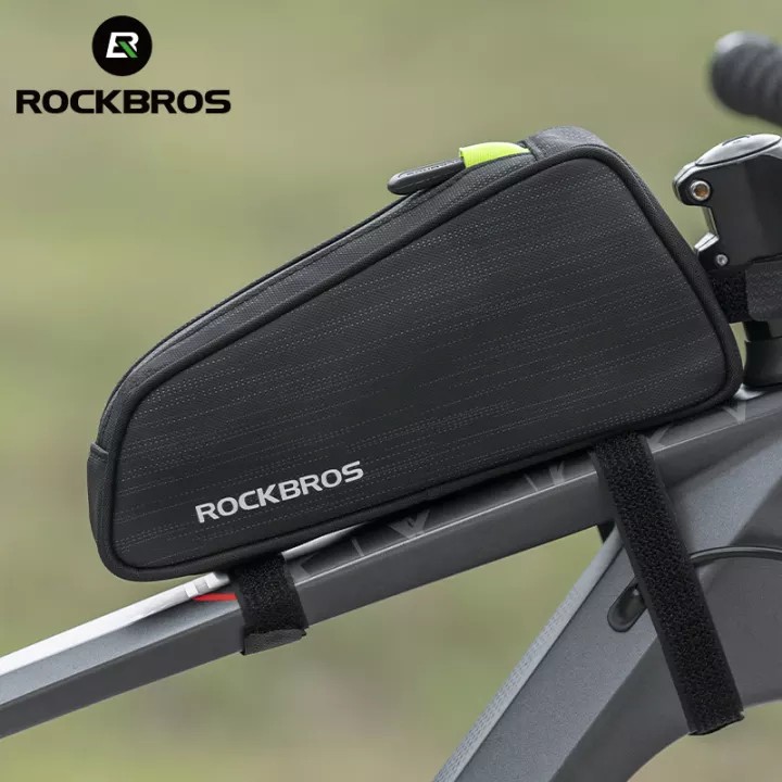 【Fulfilled by Shopee】Rockbros Túi Đựng Đồ Hình Tam Giác Phản Quang Gắn Khung Xe Đạp Leo Núi Tiện Lợi