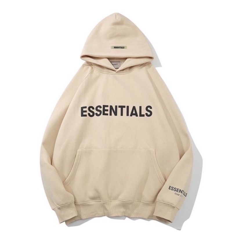 Áo nỉ hoodie Essentials In cao su nổi Soreno shop , áo nỉ bông unisex nam nữ HD01