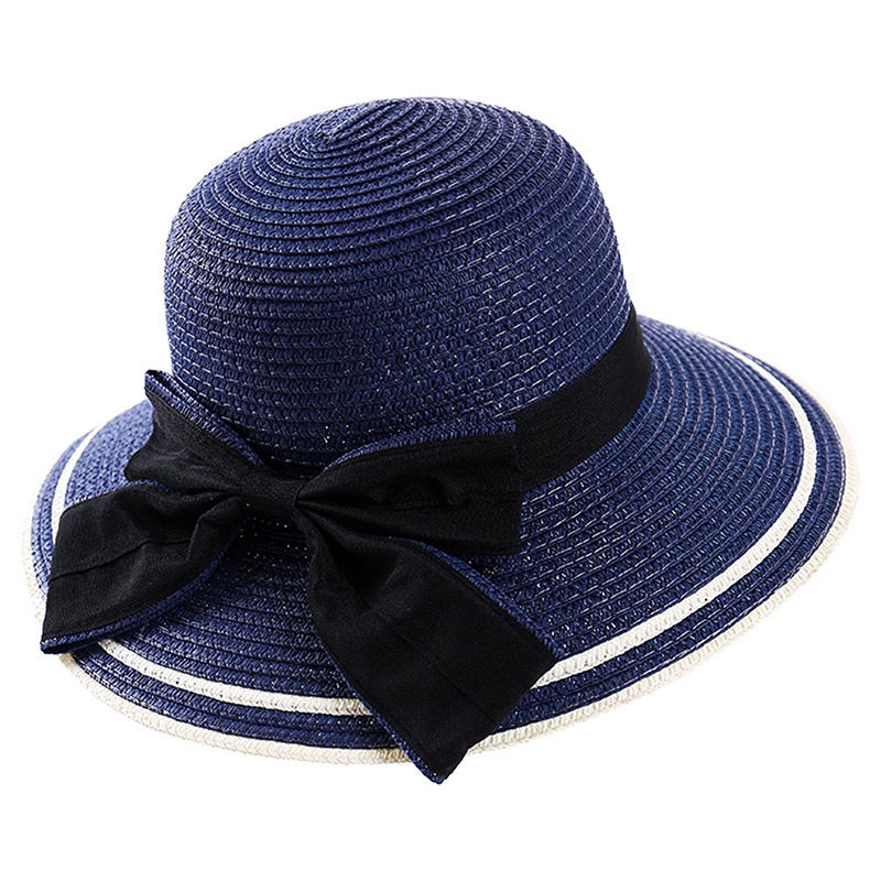 Nón Cối Rộng Vành Phối Nơ Cho Nữ